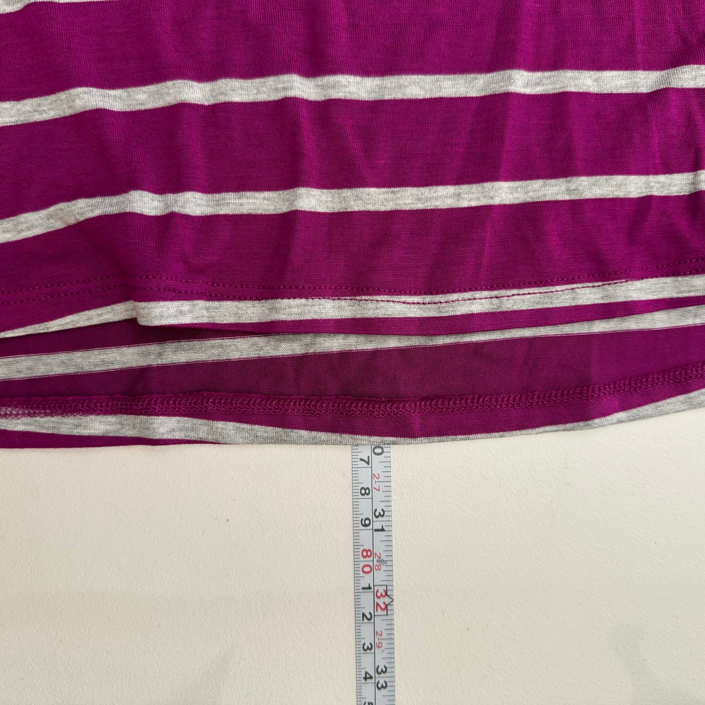 LuLaRoe Vault | Perfect T Swing Top | Size: XXS (0-6) | Color: Purple/Gray | Striped | NWT