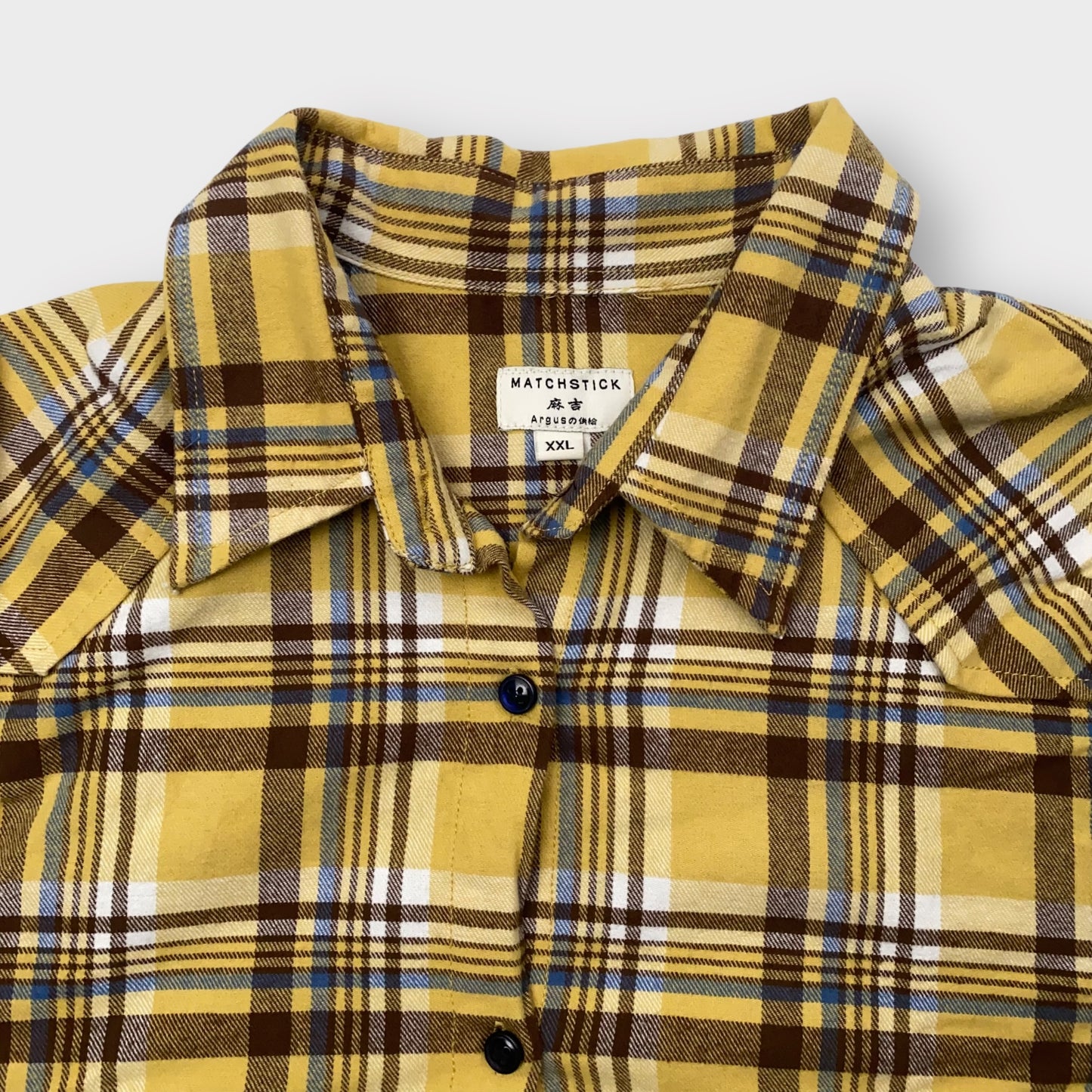 Matchstick Women's Yellow Plaid Flannel Button-Up Shirt - Size XXL - Long Sleeve