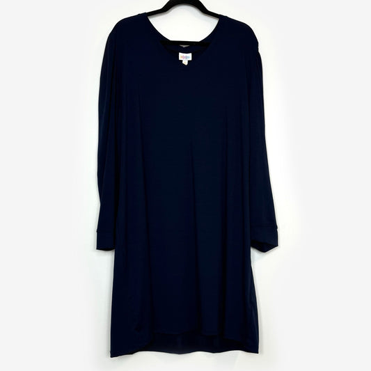 LuLaRoe | Ava Mutton Sleeve Dress | Size: 3XL | Color: Navy Blue | NWT