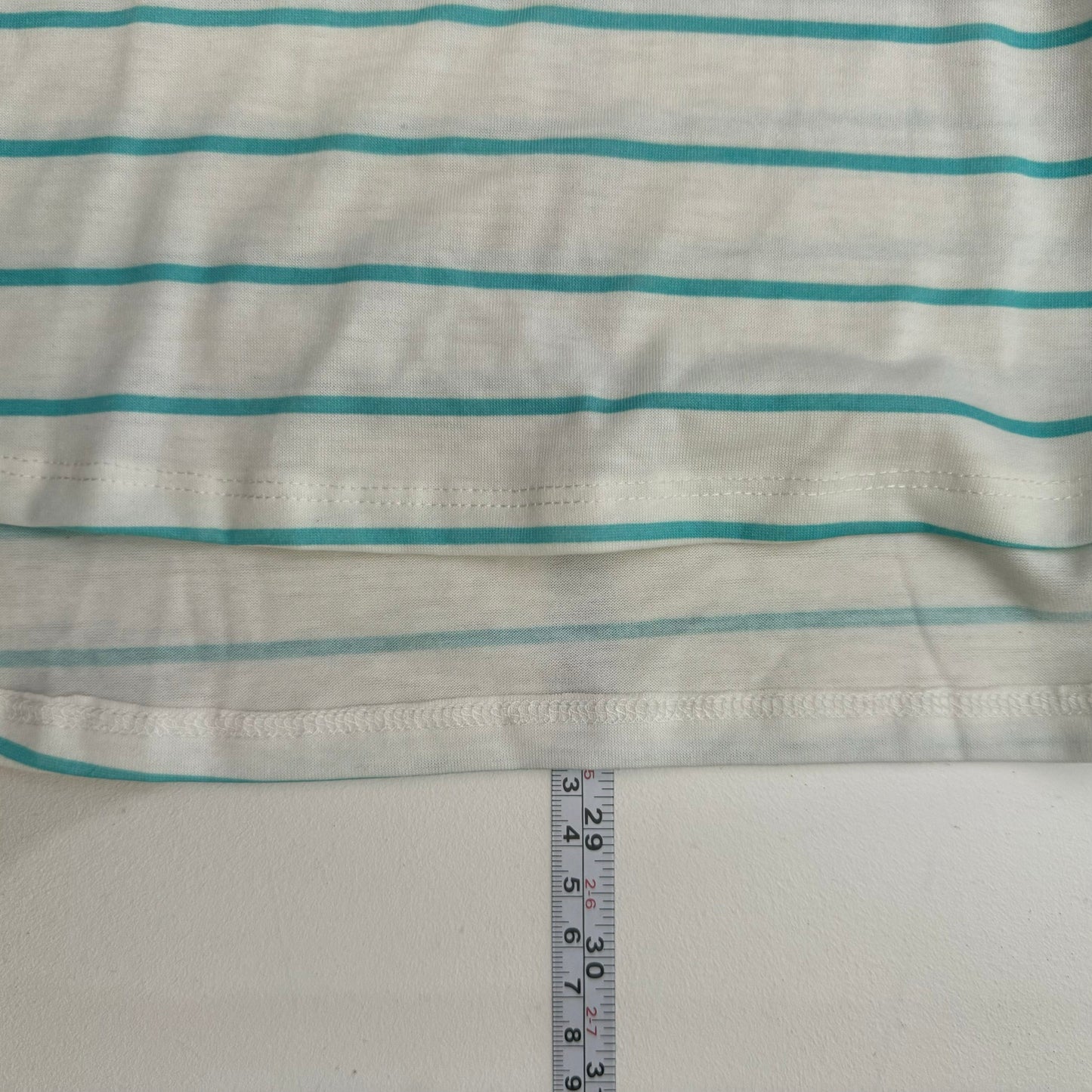 LuLaRoe Vault | Perfect T Swing Top | Size: XXS (0-6) | Color: White/Green | Striped | NWT