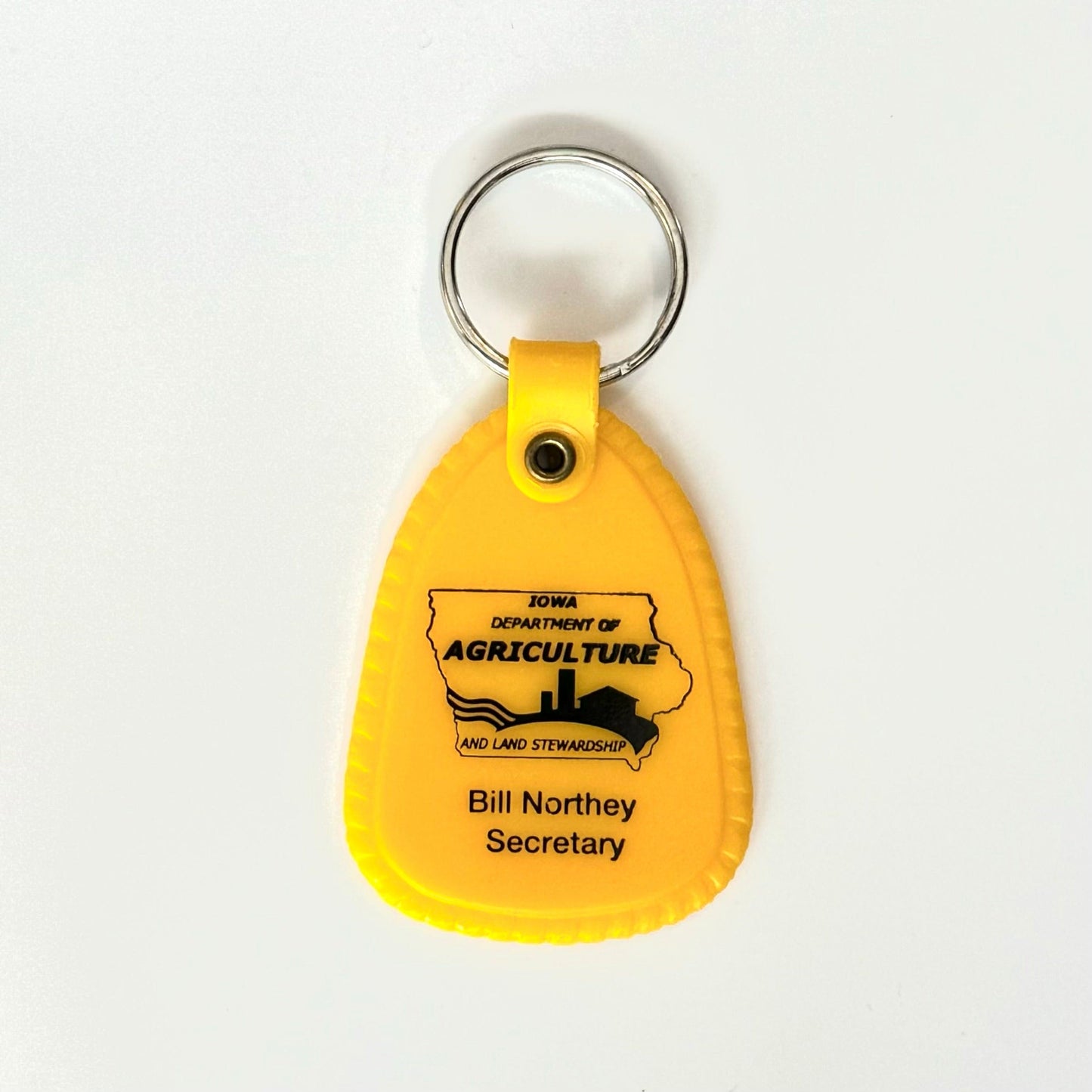Iowa Dept Of Agriculture/Bill Northey (Set of 3) Yellow Keychains Key Rings