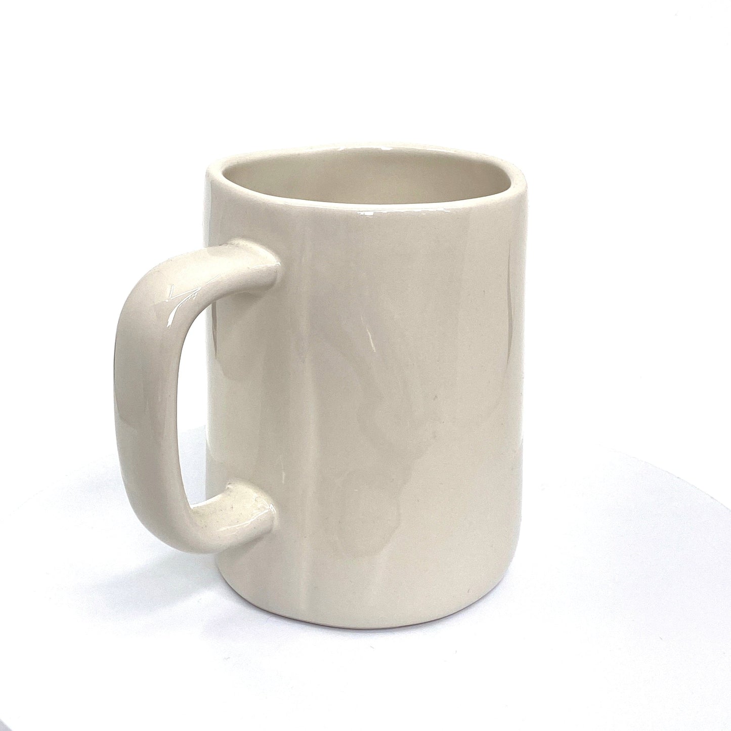 Rae Dunn Artisan Collection ‘HUSTLE’ Large Letter White Coffee Cup Mug By Magenta