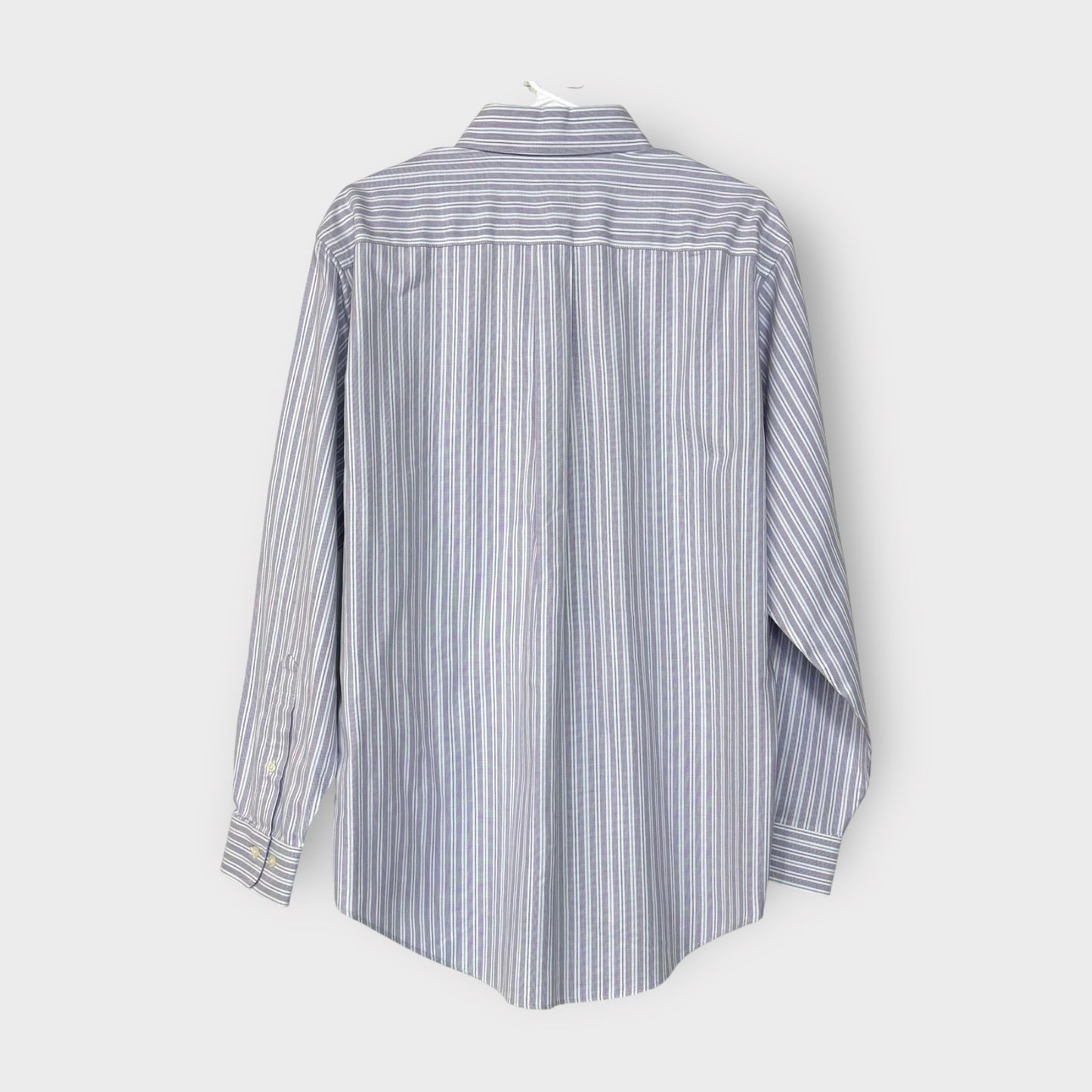 Brooks Brothers Shirt - Mens Striped Supima Cotton Button-Down | M | Blue/White | Traditional Fit | EUC