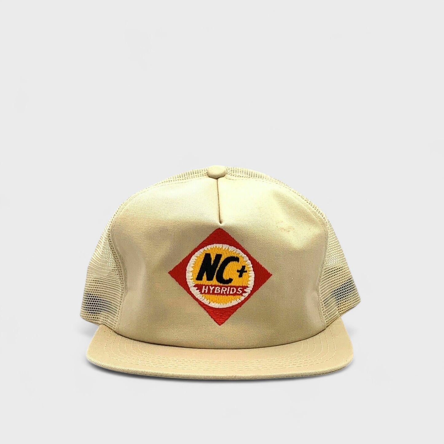 Vintage K-Products Hat | NC+ Hybrids SnapBack Trucker Hat | OSFA | Beige | EUC