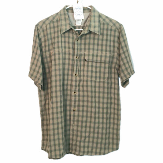 The North Face | Mens Vented Plaid Button Up S/s Shirt | Color: Brown/Green | Size: M | EUC