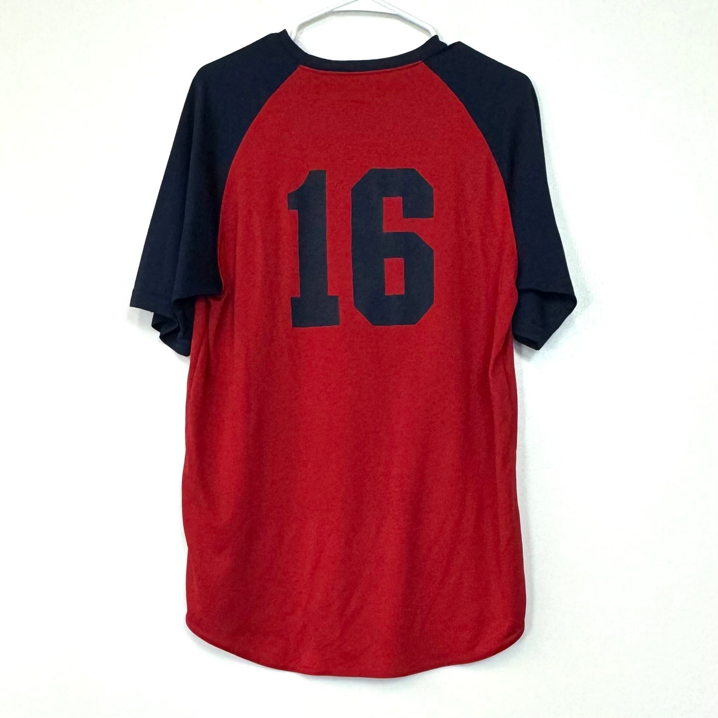 Augusta Sportswear | Red Sox #16 Colorblock Raglan T-Shirt | Color: Red/Blue | Size: L | Pre-Owned