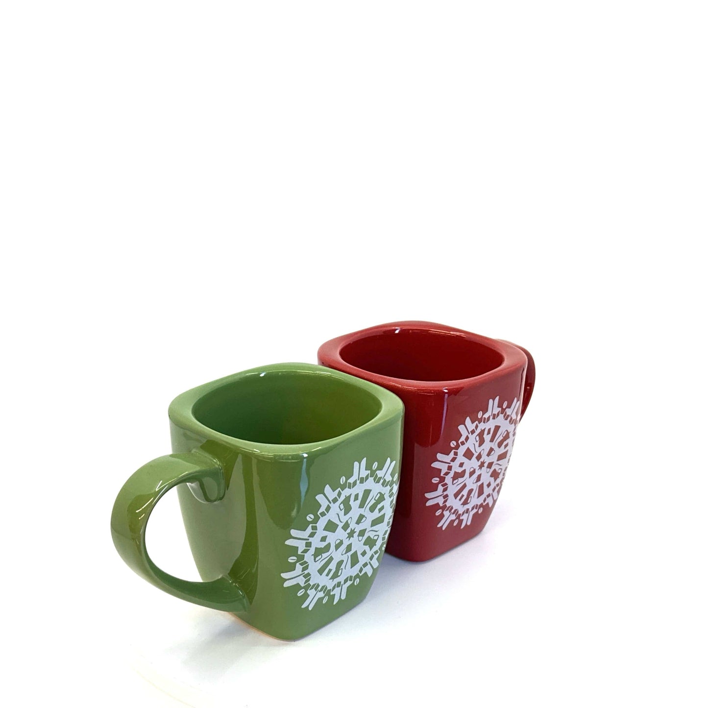 Starbucks | Couples Set Ceramic Christmas 2004 Mugs | Color: Green/Red | Size: 12 fl oz | VINTAGE