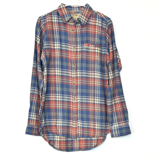 Canyon Guide Outfitters | Womens Flannel Tunic L/s Shirt | Color: Blue/Red | Size: S | NWT