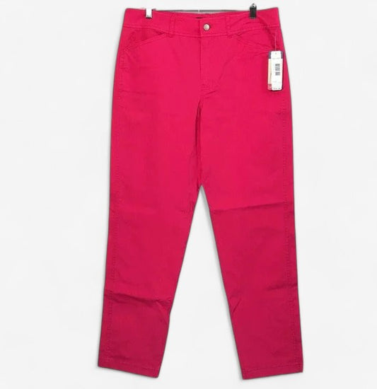 Women's Bright Pink Slim Fit Modern Pants - Size 10 - Pendleton - NWT