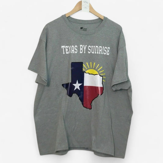 Hanes Men's Gray 'Texas By Sunrise' ComfortSoft T-Shirt - Short Sleeve - Size 3XL