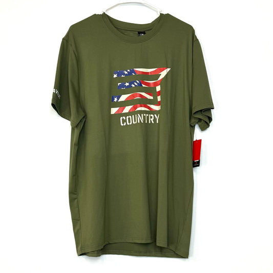 Savage Industries | Mens Patriotic Graphic T-Shirt | Color: Green | Size: XL | NWT