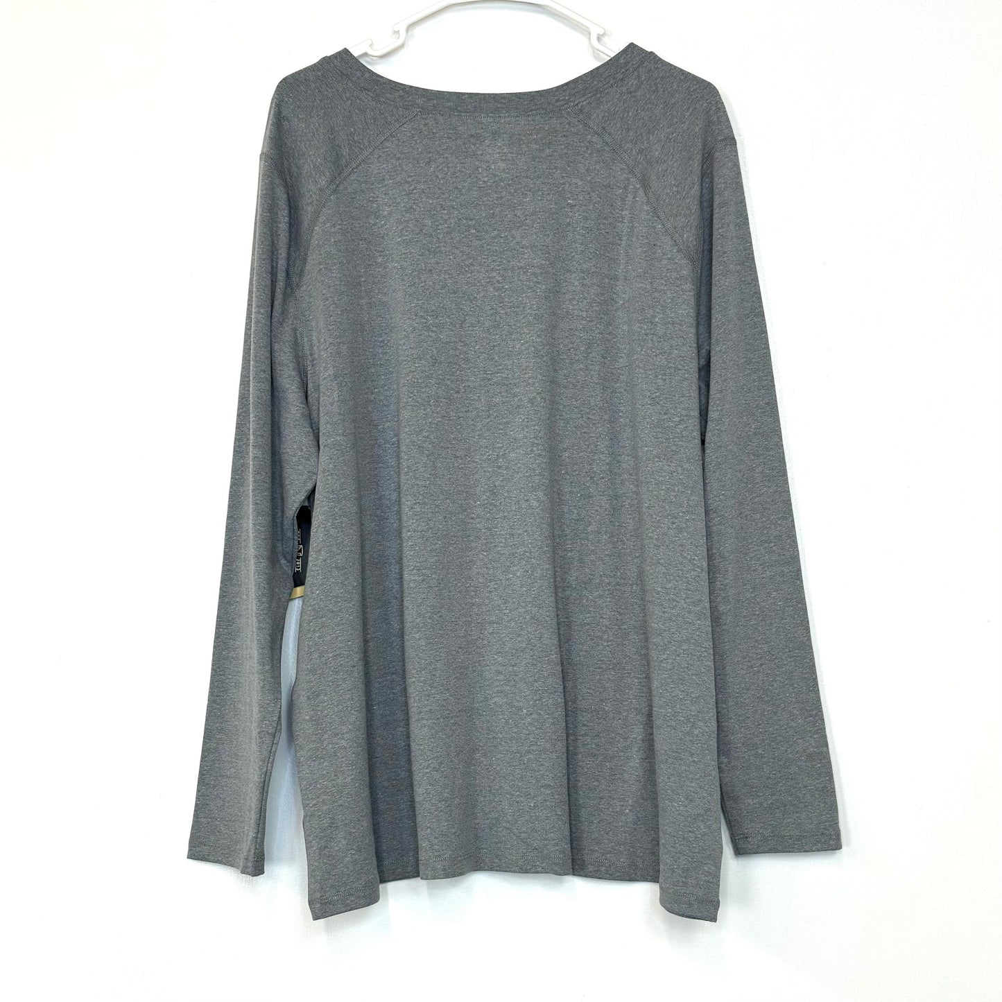 Noble Outfitters | Womens Tug-Free L/s Crew Top | Color: Charcoal Gray | Size: 3X | NWT