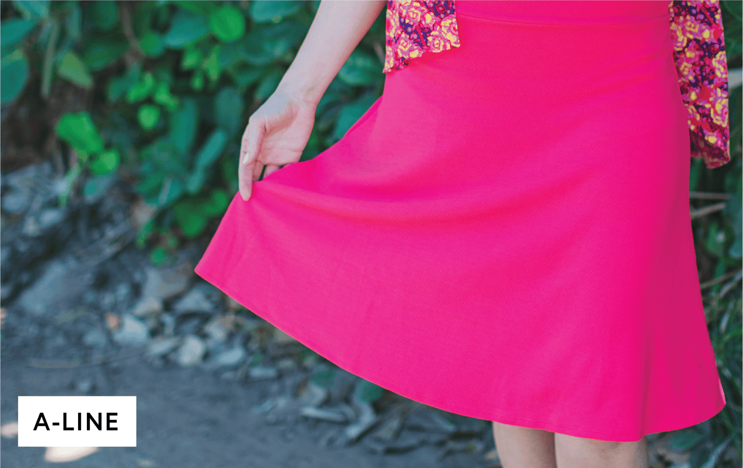 LuLaRoe Womens 2XL Pink/Blue Classic Stripes Azure Skirt NWT*