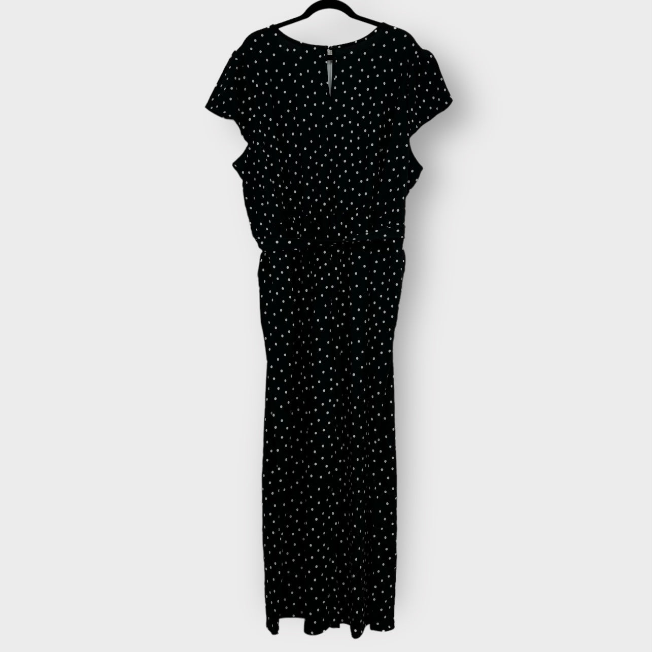 LuLaRoe | KAREN Jumpsuit | 3XL (24-26) | Black/white | Polka Dots | NWT