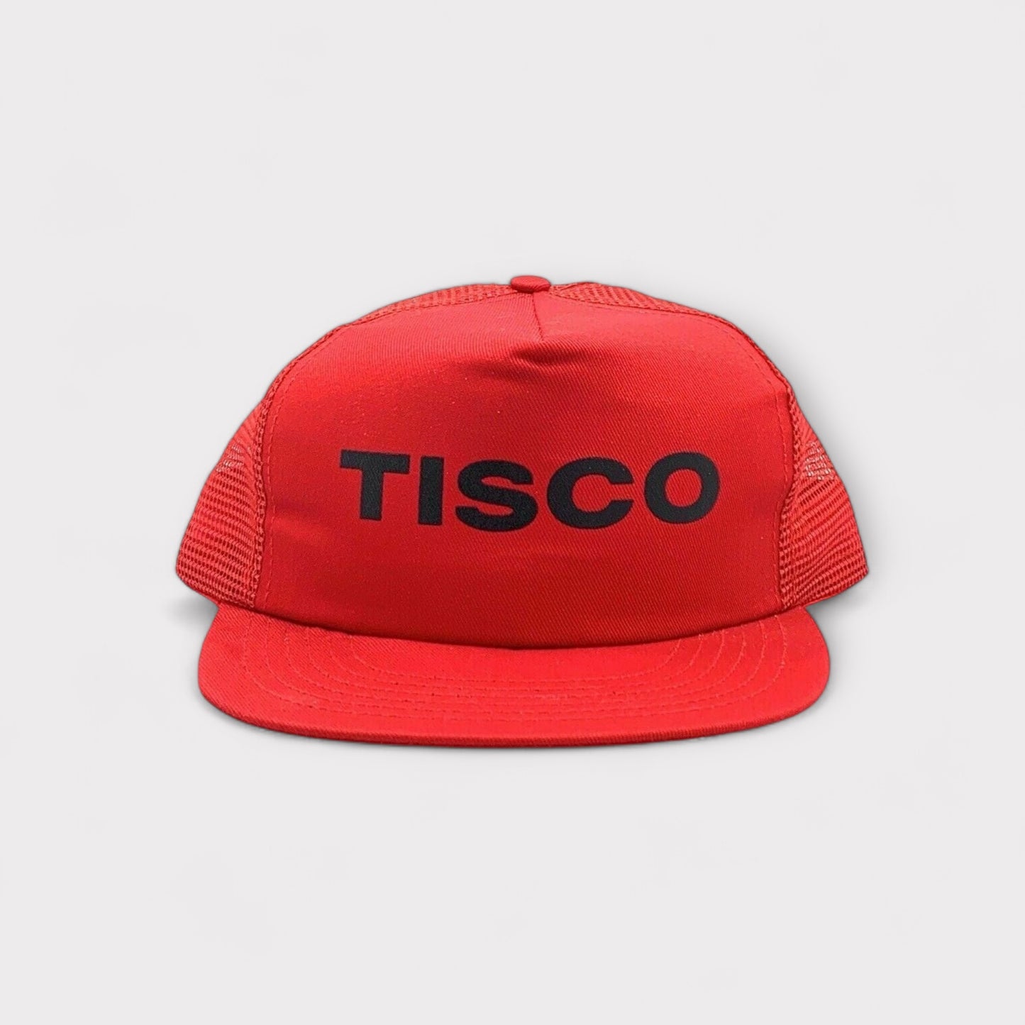 Vintage Crown Mfg TISCO Foam Mesh Snapback Trucker Hat | Red | OSFA | Classic