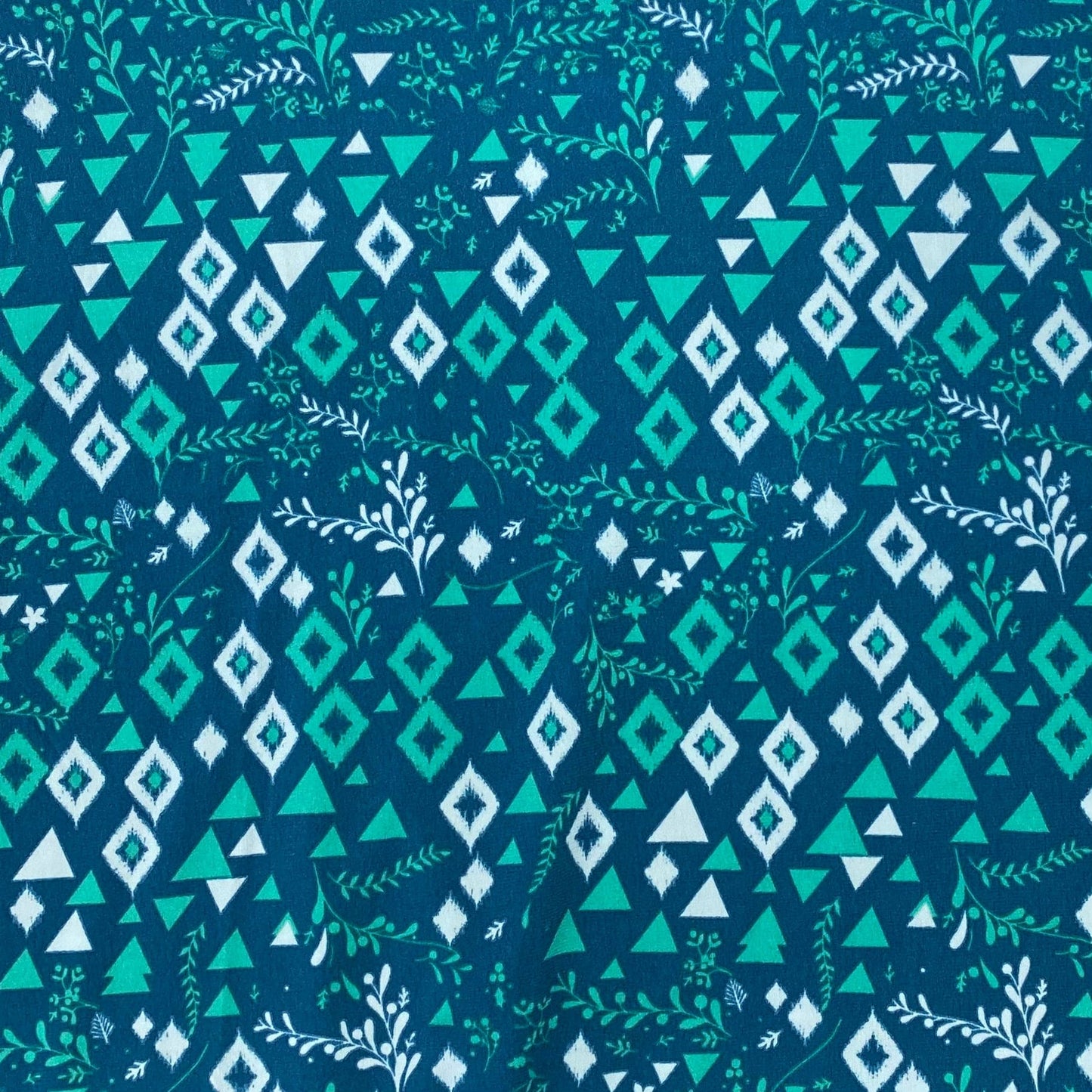 LuLaRoe Womens M Teal Geometric Garden Print Azure Skirt NWT*