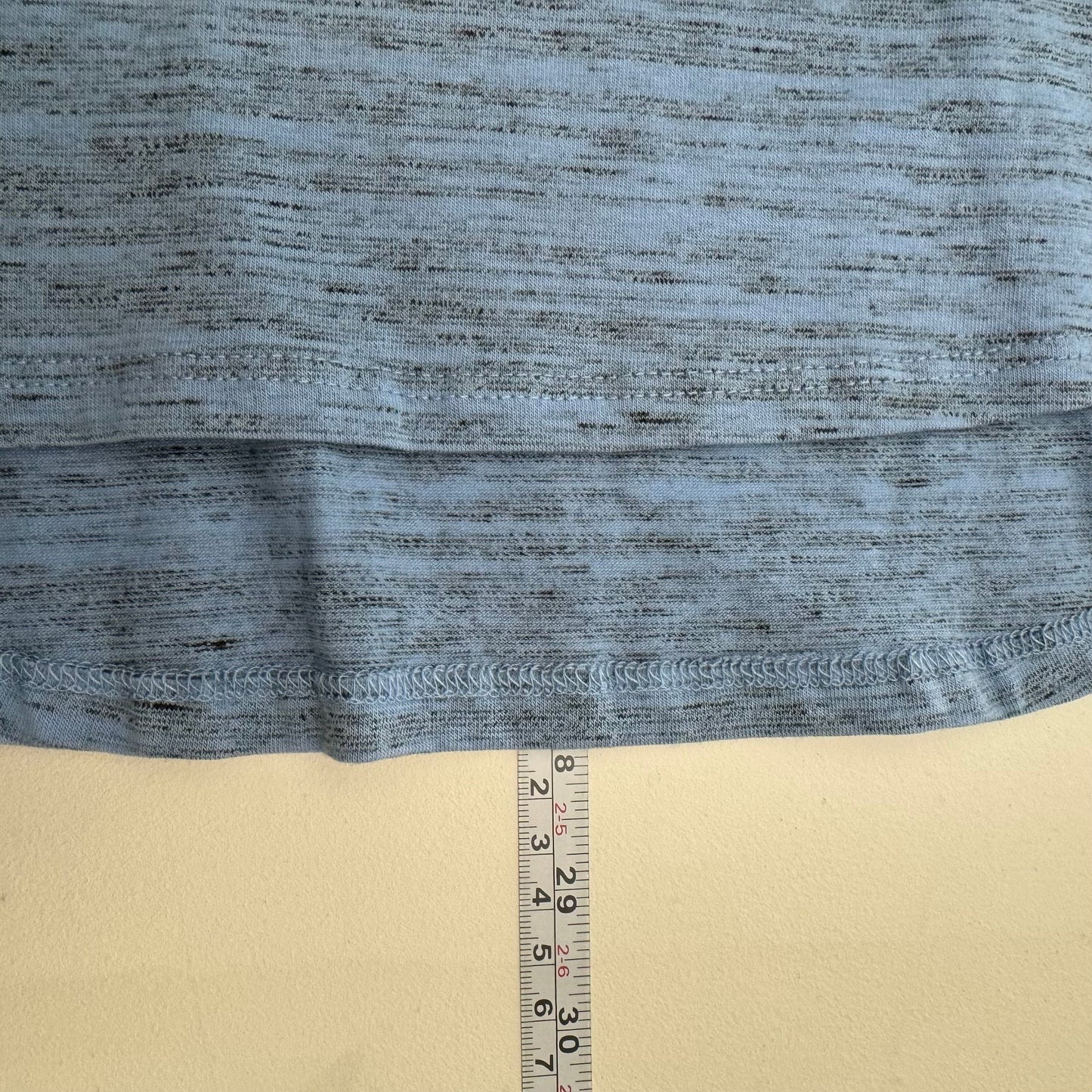 LuLaRoe Vault | Lynnae High-Low L/s Top | Size: XXS (00-0) | Light Blue | Heathered | NWT