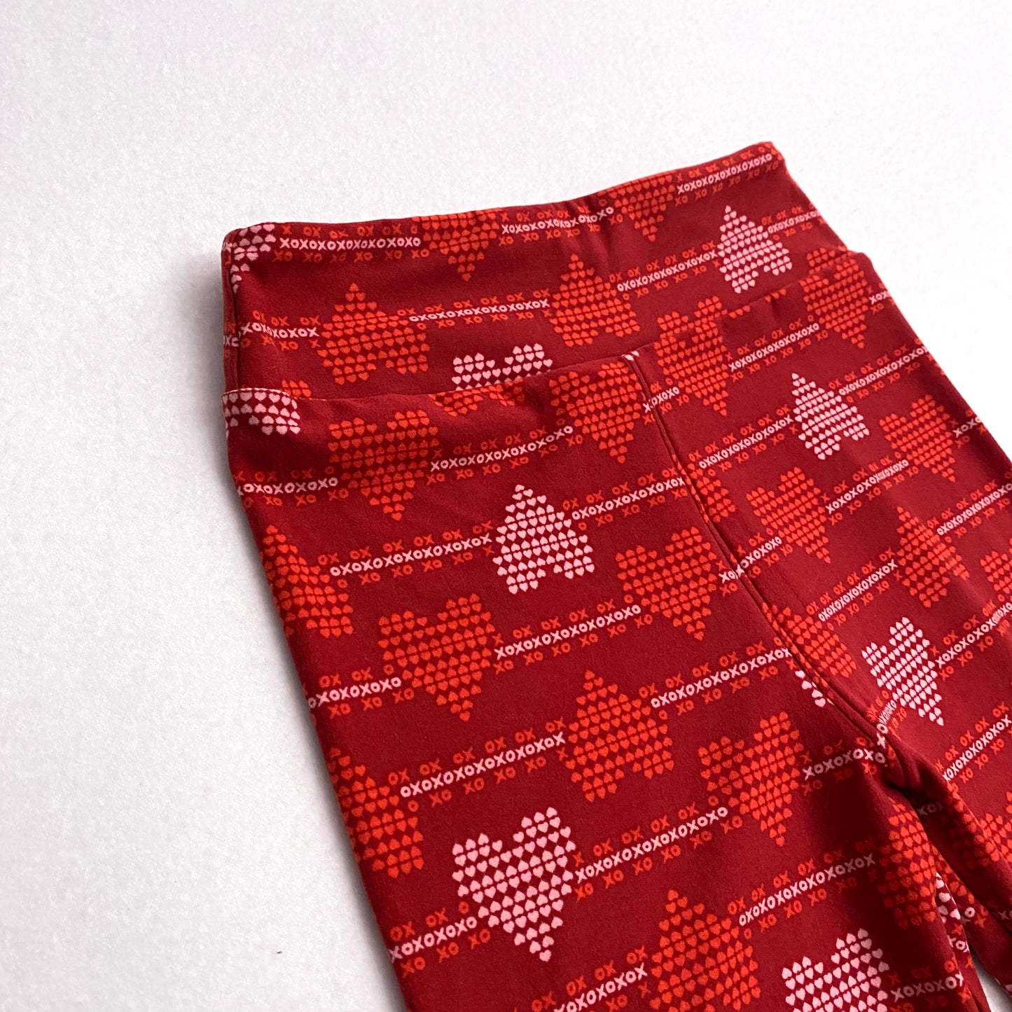 LuLaRoe Juniors Leggings | Tween (00-0) | Red w/X’s & 0’s Hearts | Buttery Soft | New