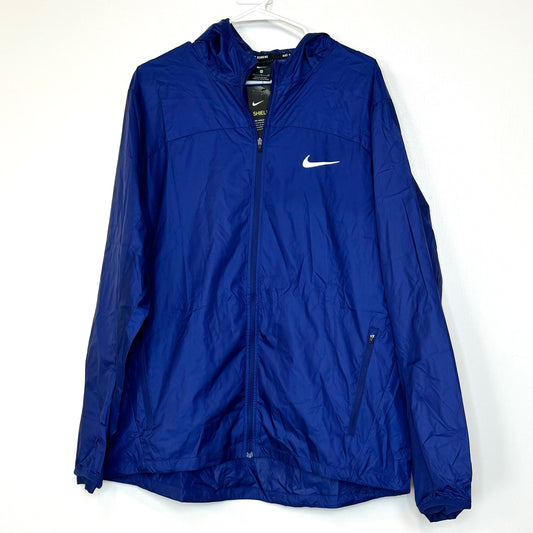 Nike Running | Shield Hooded Windbreaker Jacket | Color: Royal Blue | Size: XL | NWT