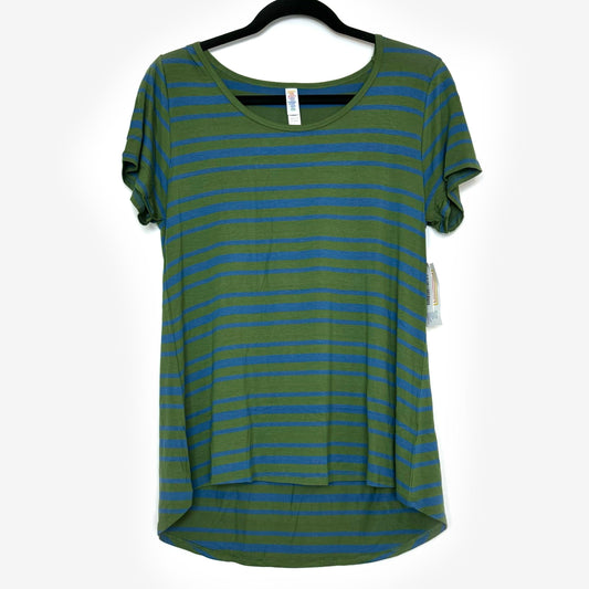 LuLaRoe Vault | Classic T | Color: Green/Blue | Size: S (6-8) | Striped | NWT