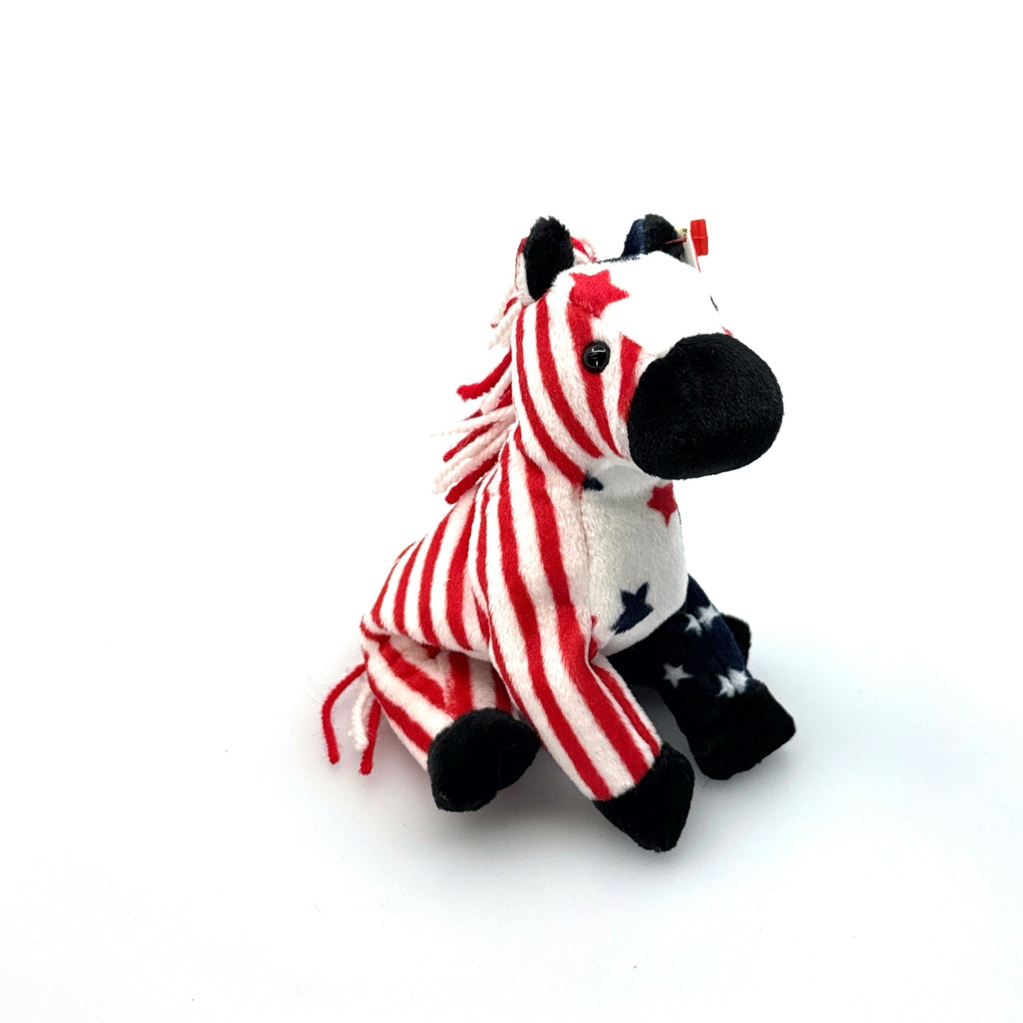 Ty OriginalBeanie Babies | Lefty 2000 Donkey American Flag Plush Toy | EUC