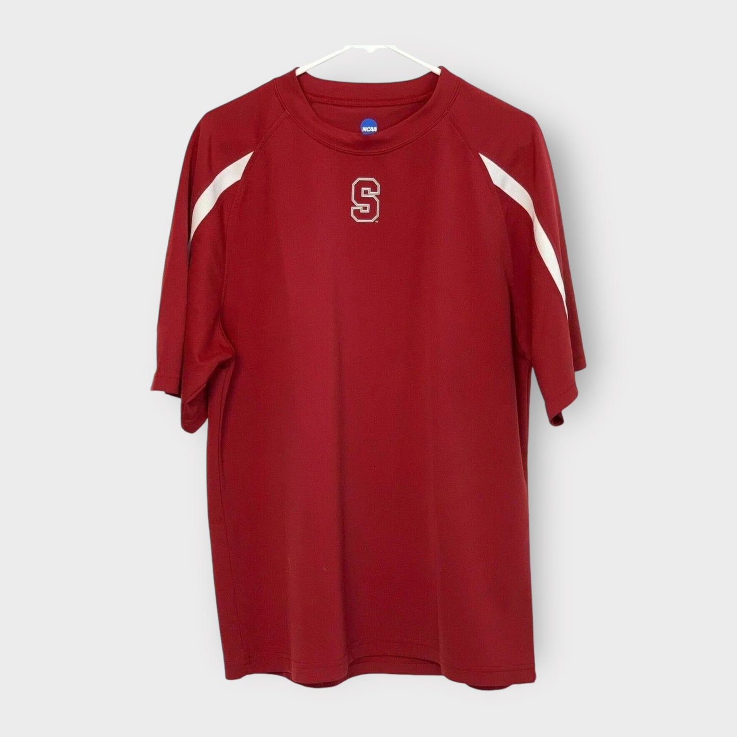 NCAA Stanford Cardinal Performance T-Shirt | Size XL | Red/White | Lightweight Polyester