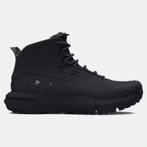 Under Armour Men’s UA Valsetz Mid Tactical Boots | Multiple Sizes | Black/Jet Gray | Lightweight Leather/Textile | New