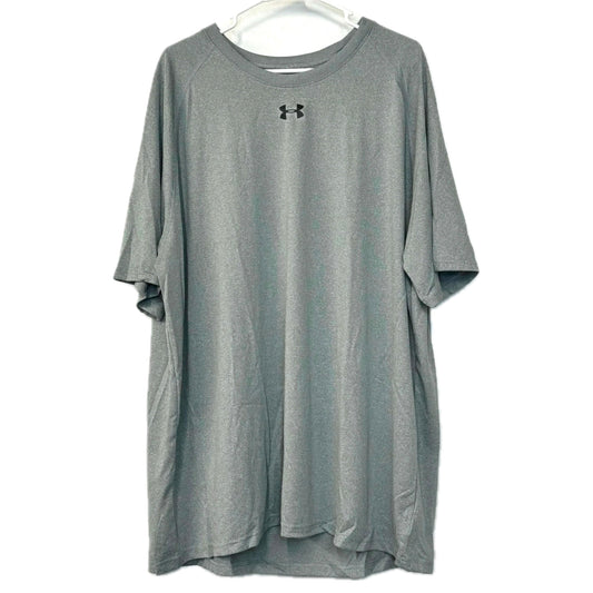 Under Armour Heatgear | Mens Loose Fit Poly Top S/s T | Color: Heather Gray | Size: 2XL | NWT