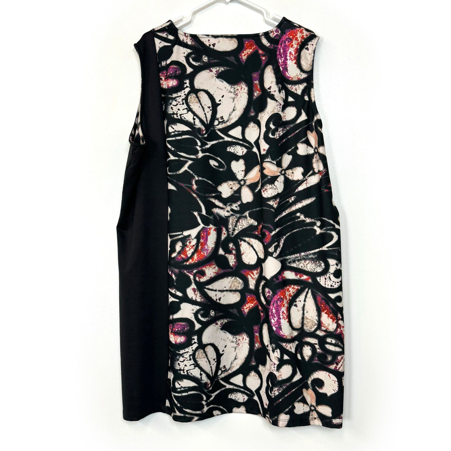 X-Two | Womens Sheath Hearts Dress | Color: Black/White | Size: 22-24 | GUC