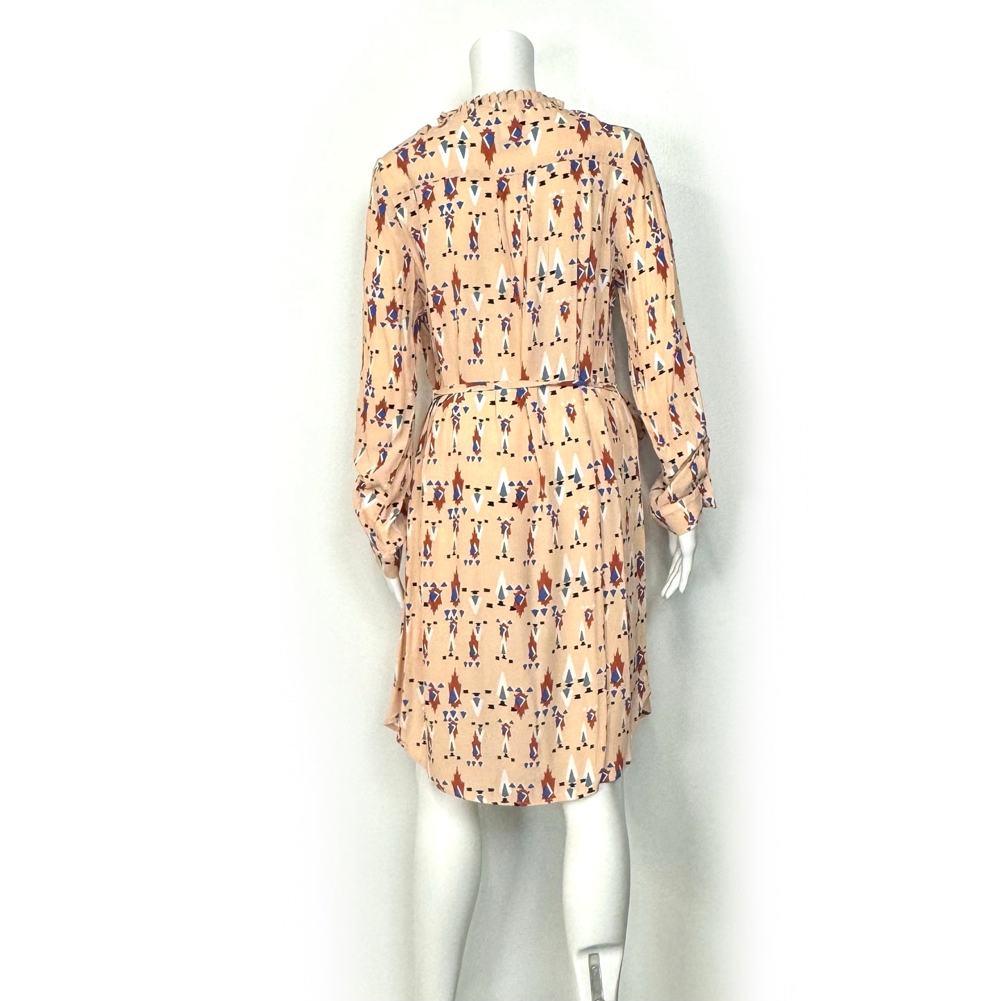 Dolan Left Coast Collection | Anthropologie Midi Dress Roll Tab Sleeve | Color: Pink | Size: Small | Pre-Owned
