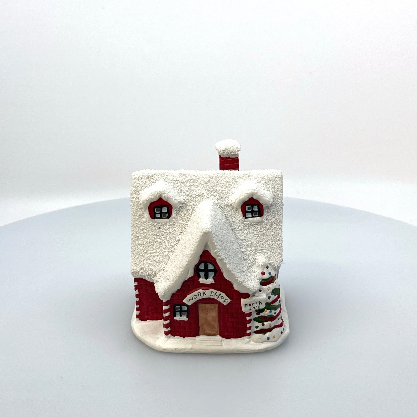 Rudolph Candle Co. | Ceramic Christmas Village Candle Holder Workshop | Pre-Owned