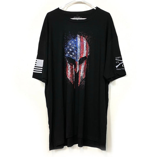 Grunt Style Mens Size XXXXL Black T-Shirt S/s - ‘American Spartan 2.0’ NEW