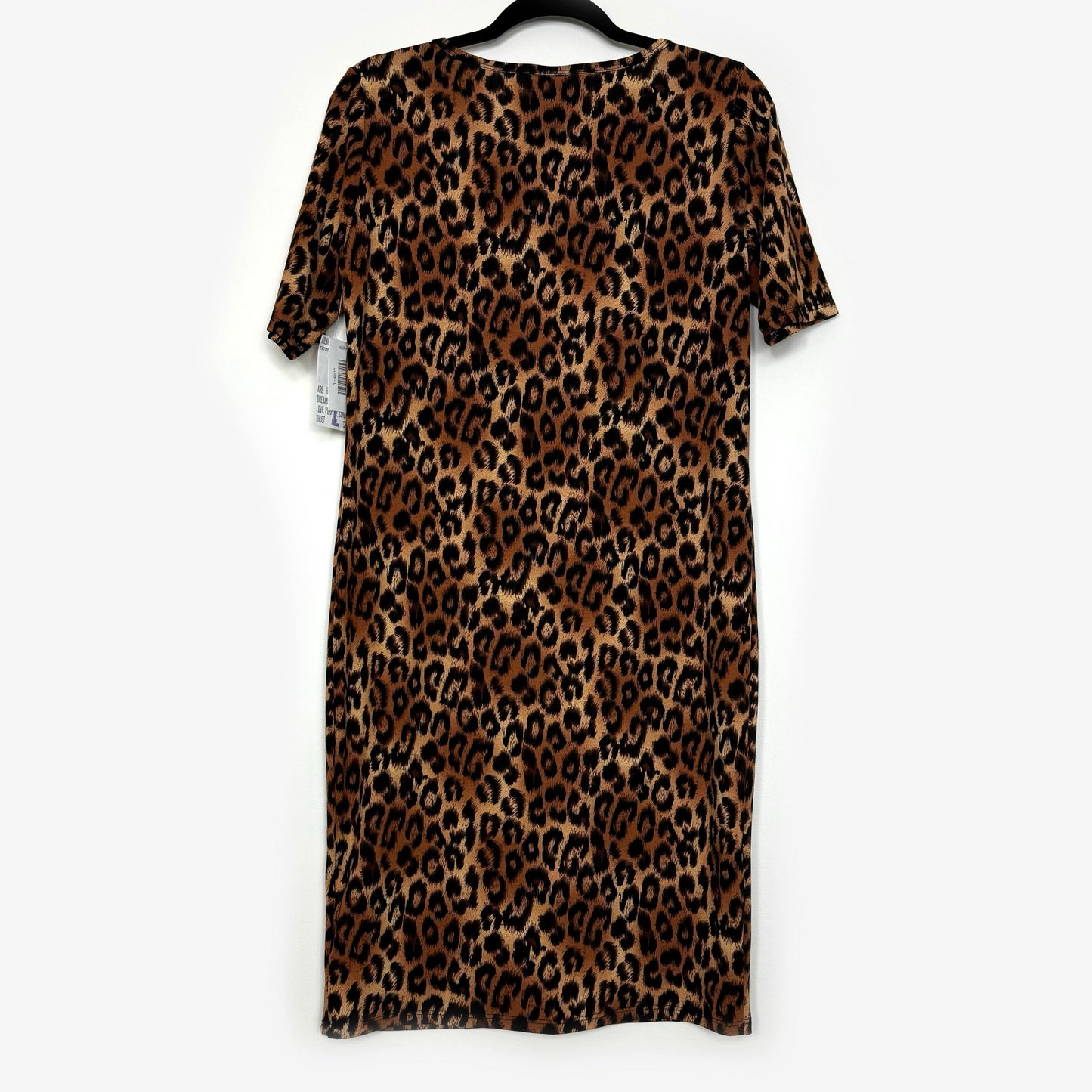 LuLaRoe Julia Bodycon Dress | L (12-14) | Brown/Black | Animal Print | NWT