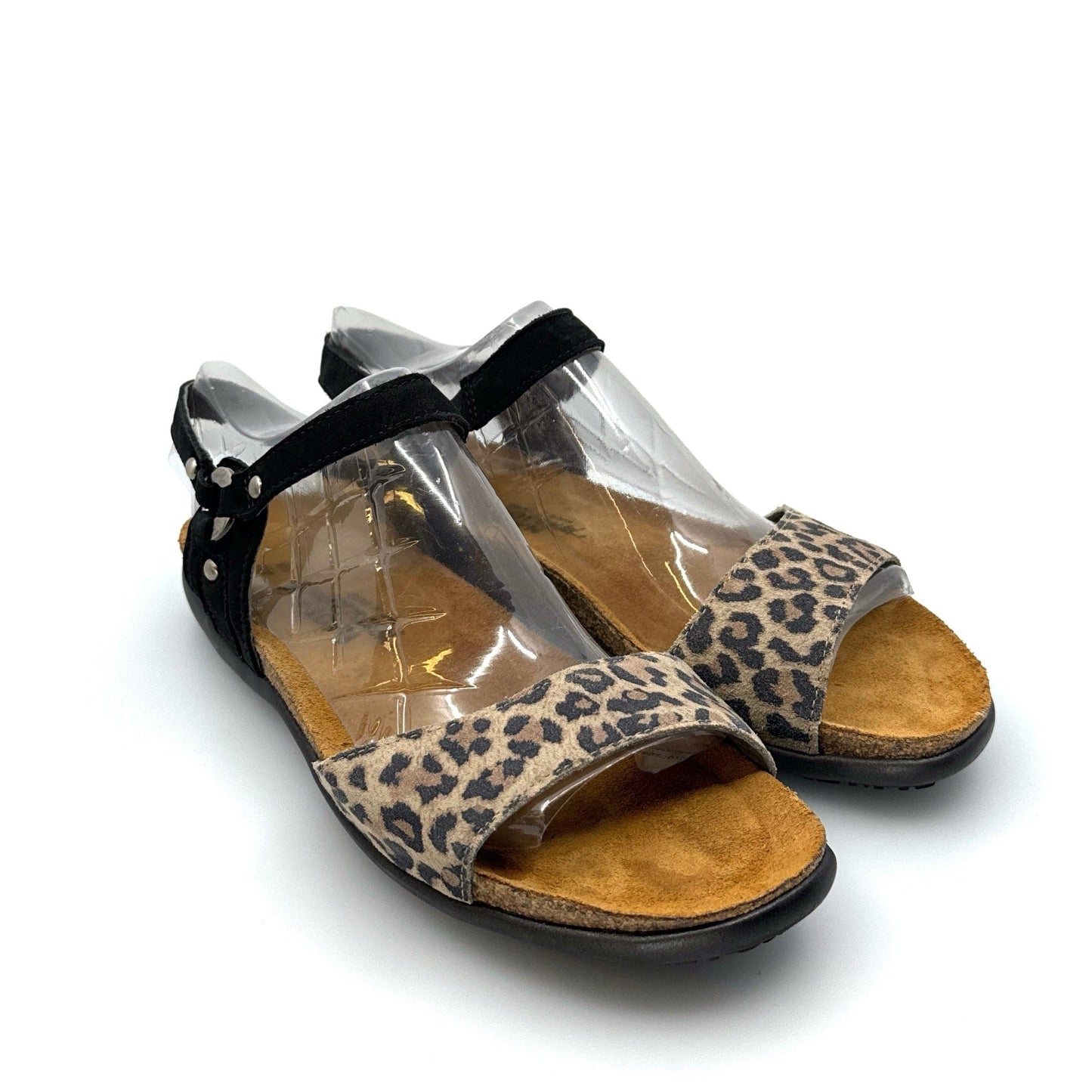 Naot | Womens Sabrina Sandals | Size: 40 | Color: Cheetah Suede/Black Velvet | EUC