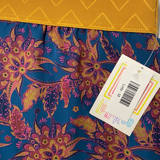 LuLaRoe | Womens Lined Floral Lined Skirt | Color: Yellow/Purple/Blue | Size: M | NWT