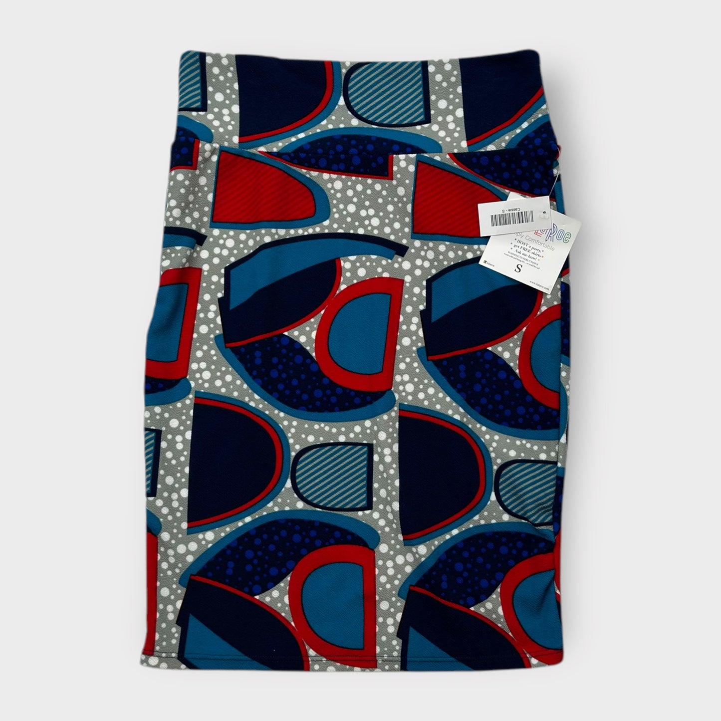 LuLaRoe Cassie Pencil Skirt - Multicolor Abstract Pattern - Size S (4-6) - NWT