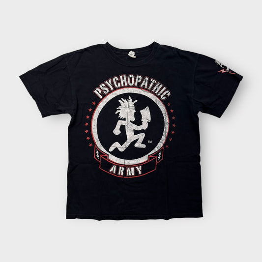 ICP Psychopathic Army Men's L Black Graphic T-Shirt