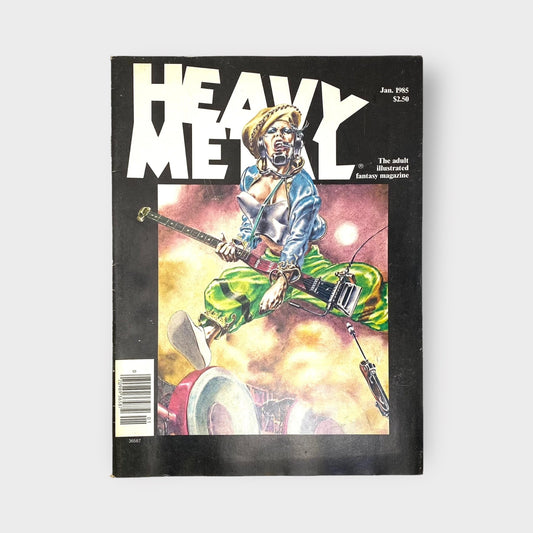 HEAVY METAL Adult Illustrated Fantasy Erotic Magazine | Vintage | GUC | January 1985