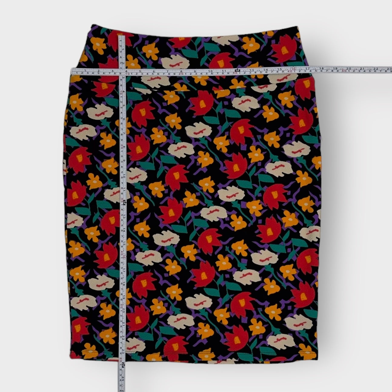 LuLaRoe Cassie Pencil Skirt | L (14-16) | Multicolor | Floral | NWT