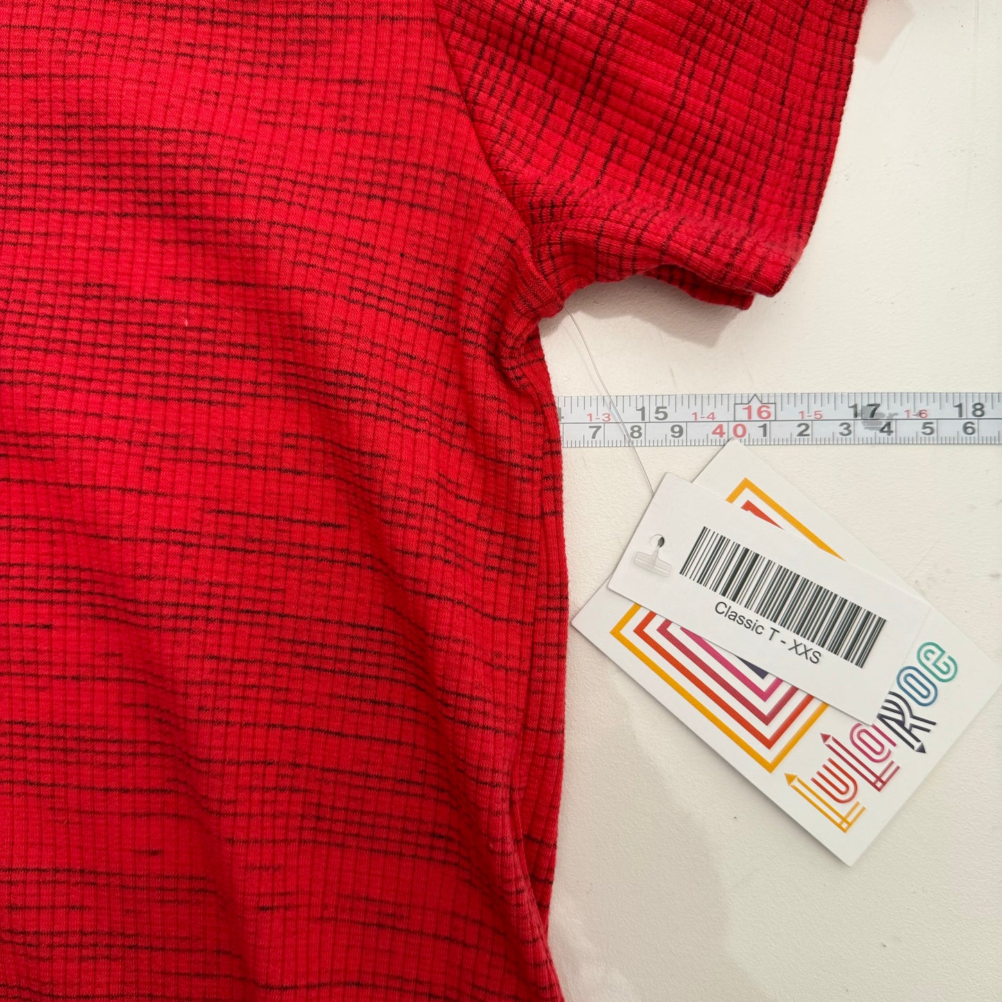 LuLaRoe Vault | CLASSIC T | XXS (00-0) | Red | Heathered | NWT