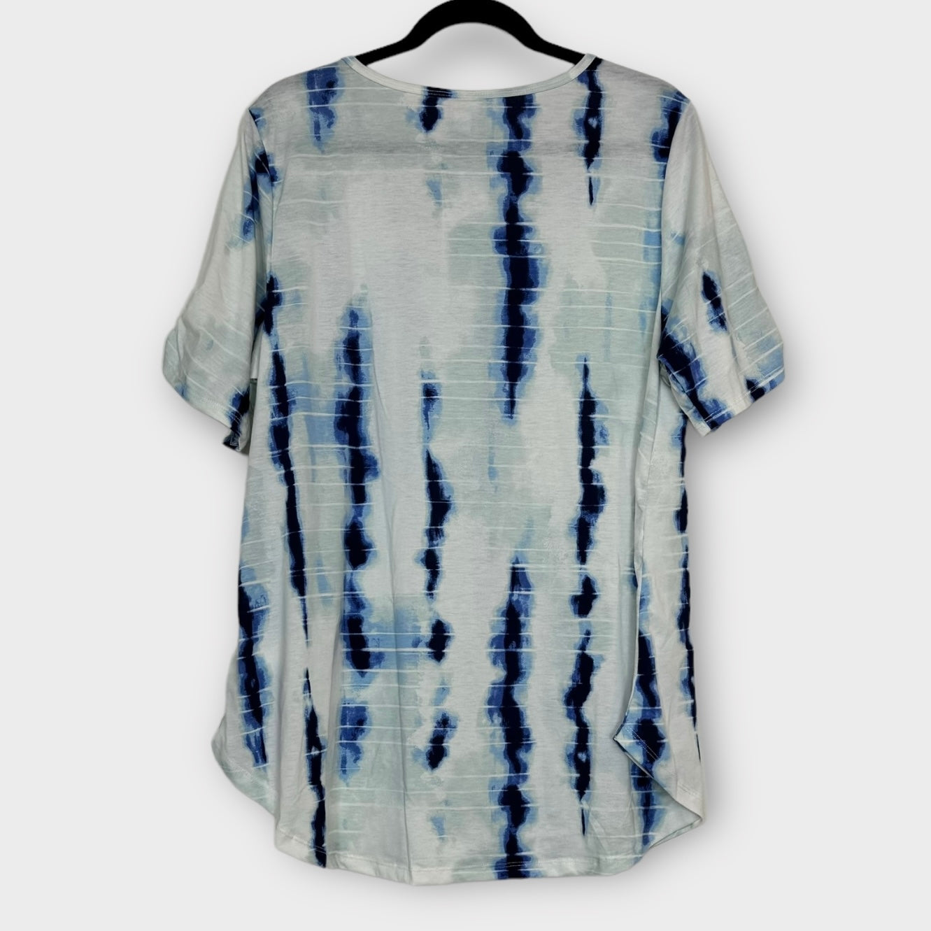 LuLaRoe | Morgan Flare T | 2XL | Blue/White | Tie-Dye | NWT