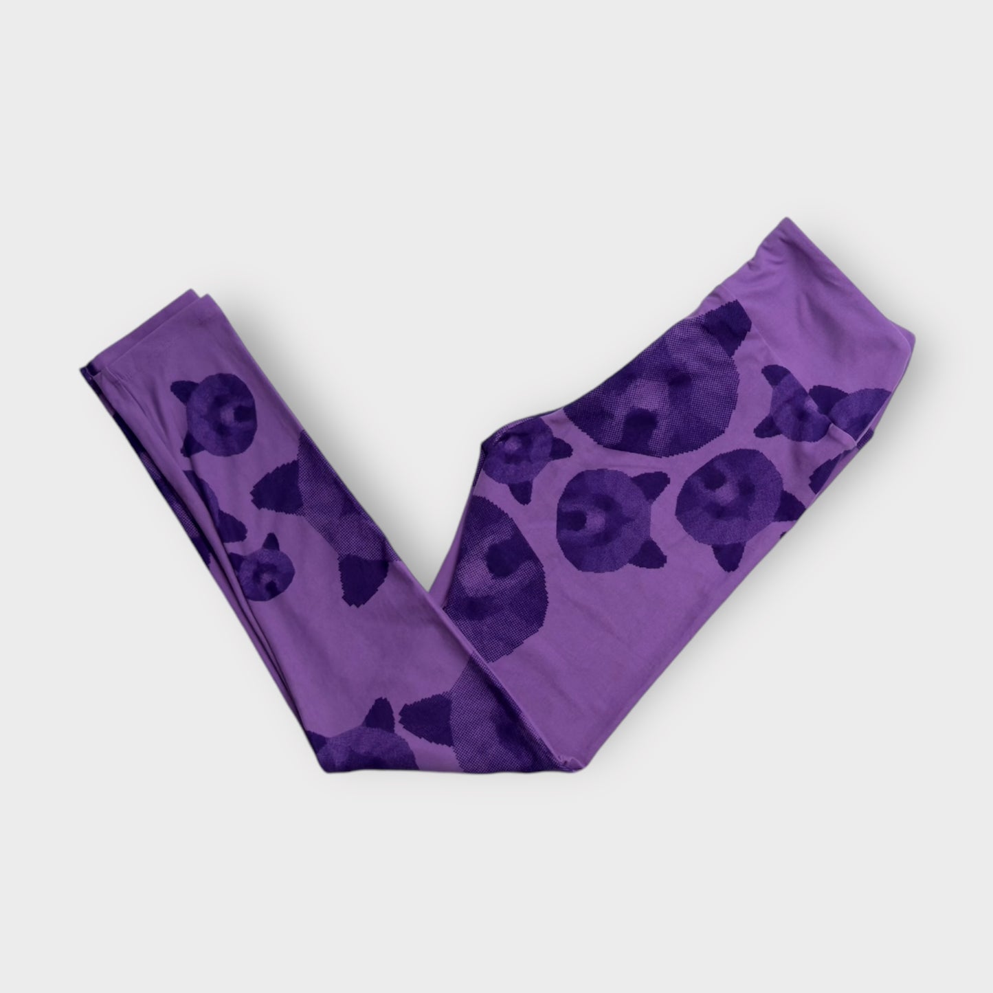 LuLaRoe Leggings | OS (2-10) | Purple Bears Pattern | Buttery Soft | New