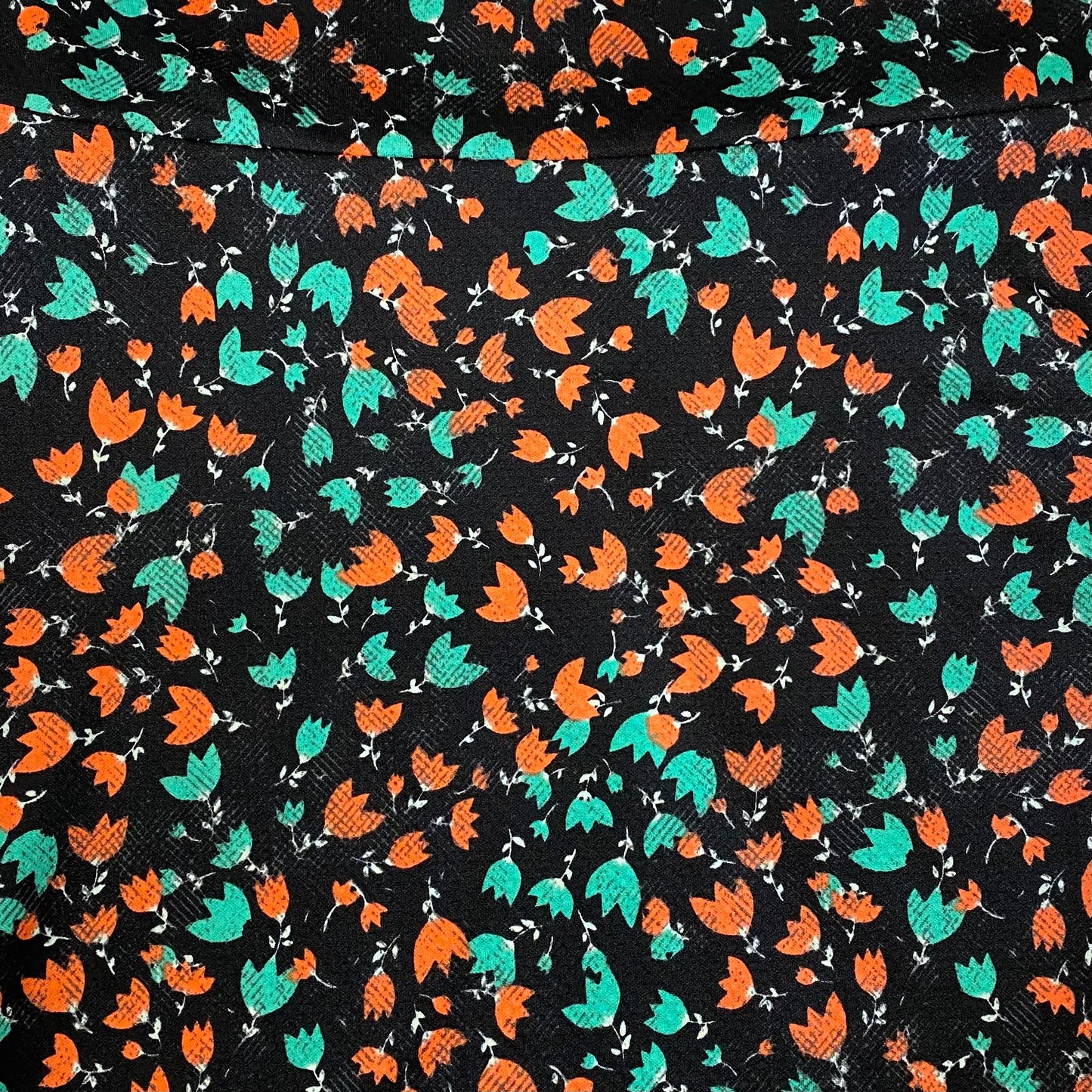 LuLaRoe Cassie Pencil Skirt | M (8-12) | Orange/Green/Black | Tropical | NWT