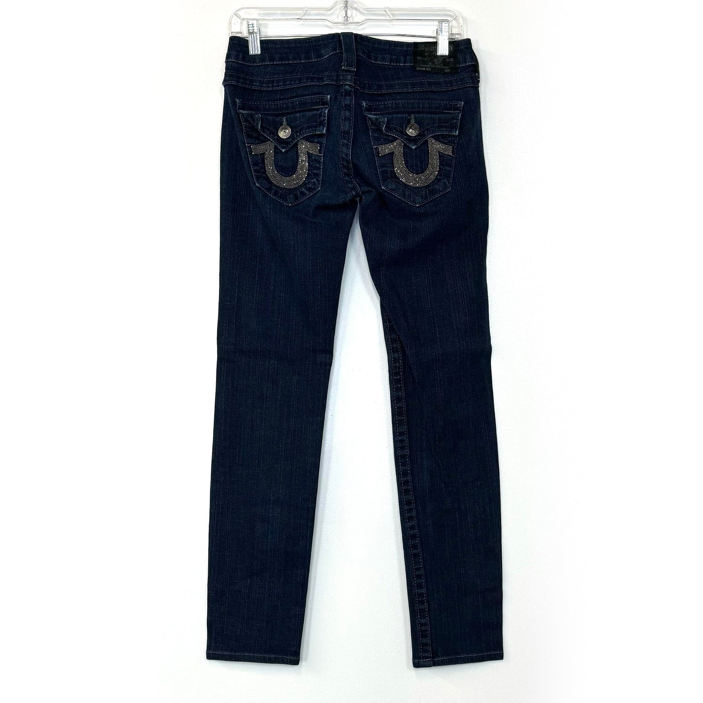 True Religion Womens Slim Denim Jeans - Comfortable Fit for Everyday Wear - Available in Blue - Size 27