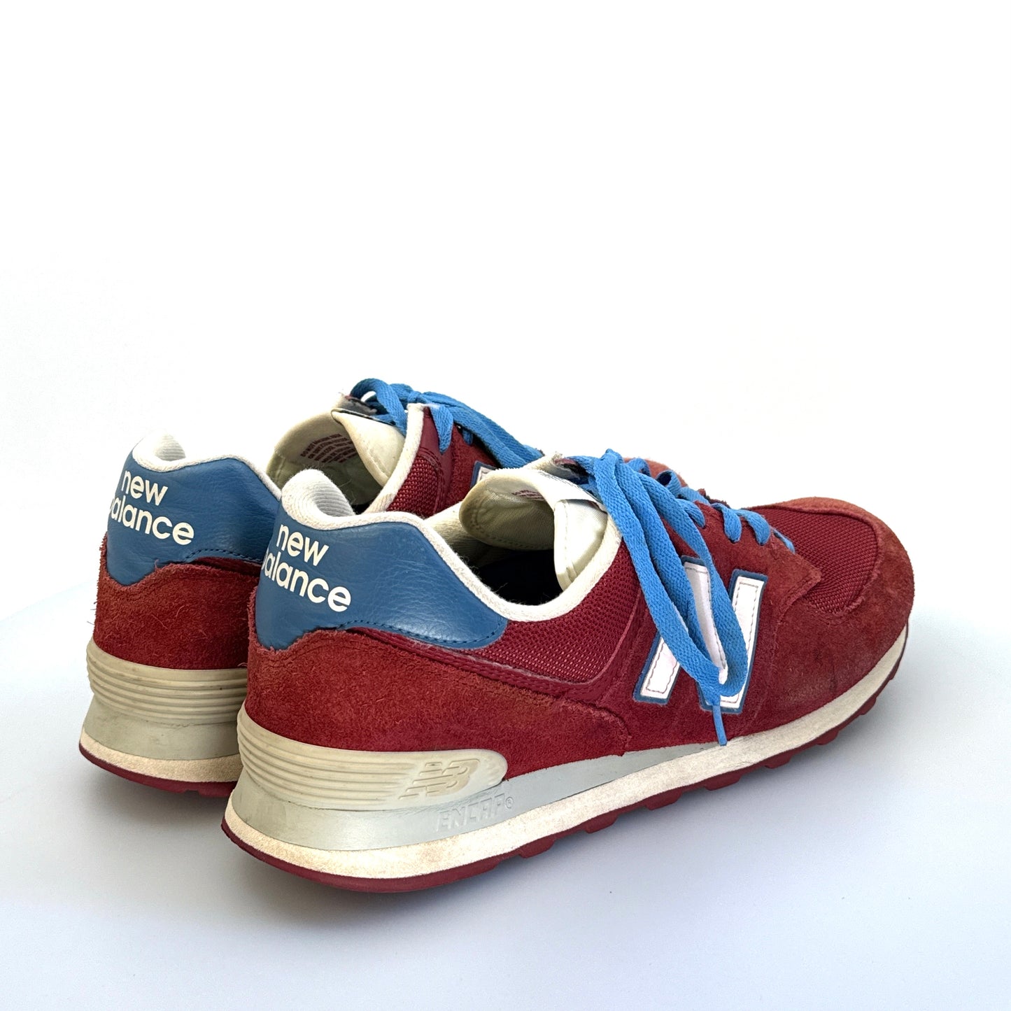 New Balance | Mens Classic 574 Athletic Shoes Sneakers* | Color: Scarlet Red/Blue | Size: 12