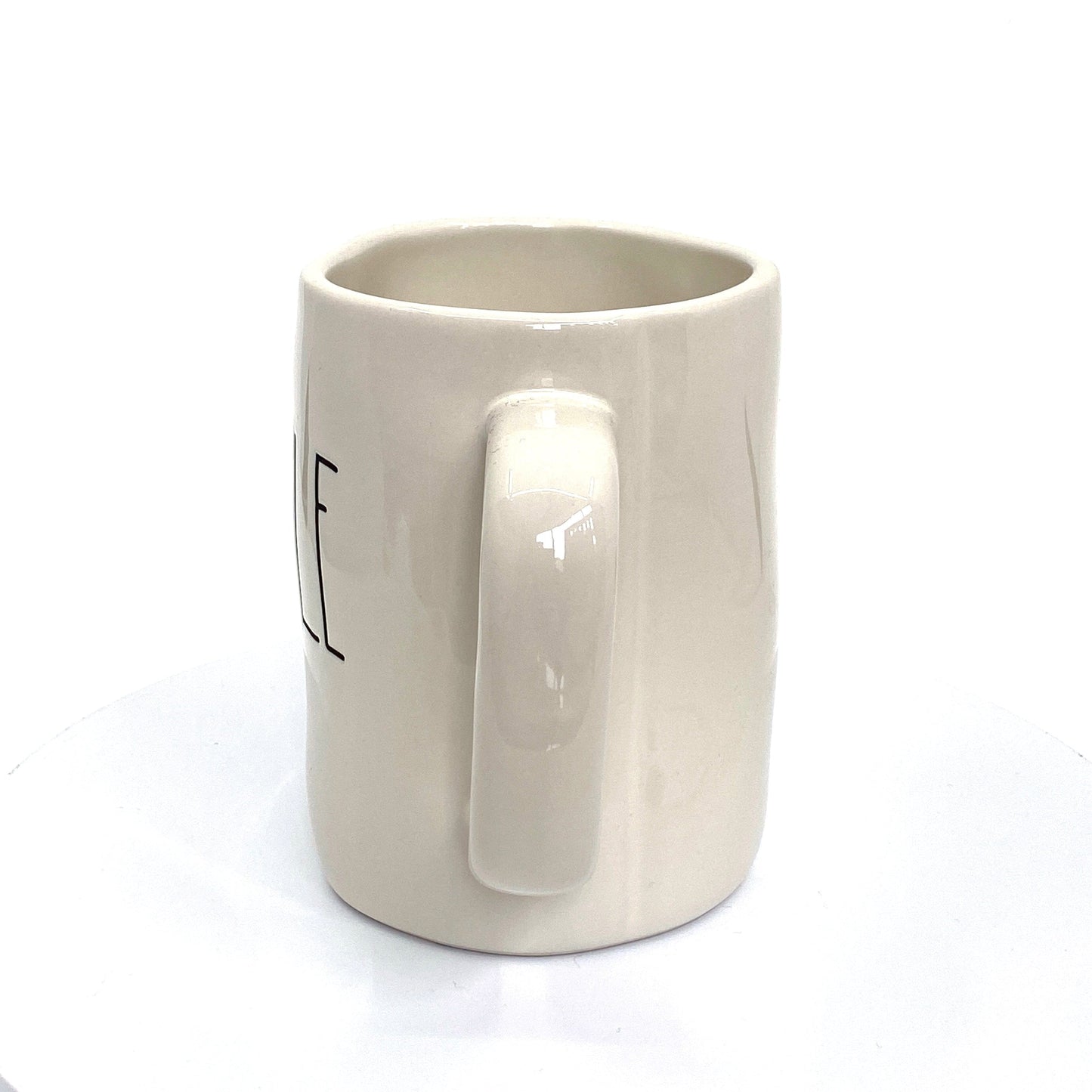 Rae Dunn Artisan Collection ‘HUSTLE’ Large Letter White Coffee Cup Mug By Magenta