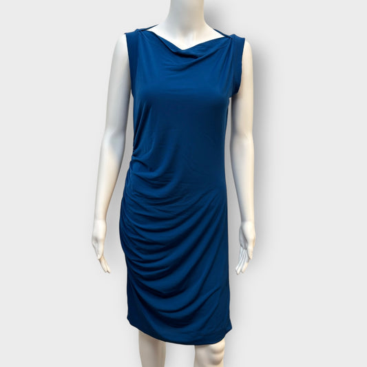 Maggy Boutique Women's Bodycon Cocktail Dress - Coastal Blue - Size 10