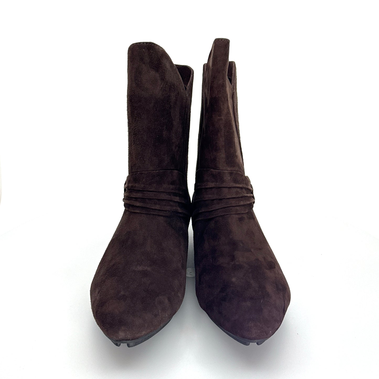 MeToo | Womens Tabitha Suede Ankle Boots | Color: Brown | Size: 9M | NIB