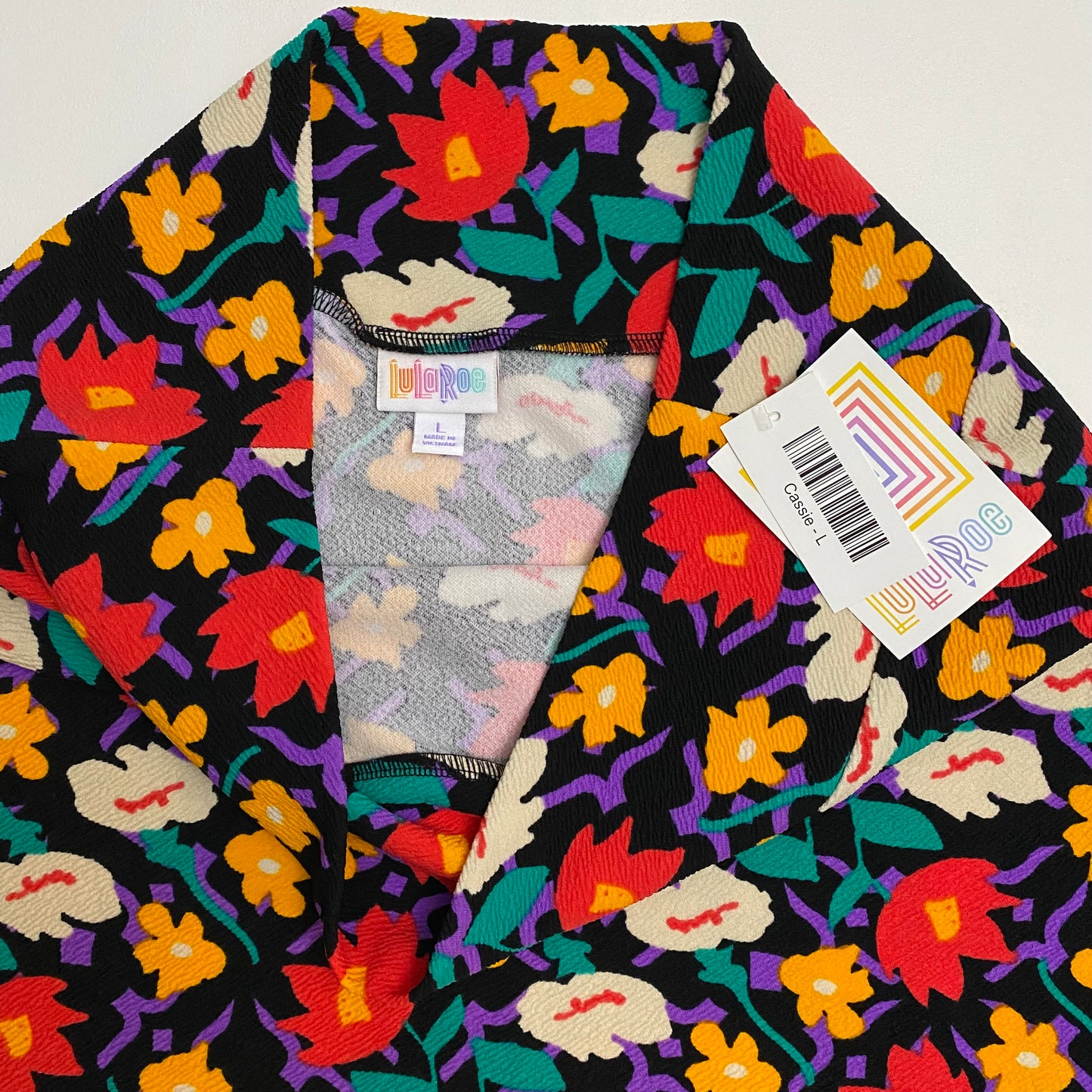 LuLaRoe Cassie Pencil Skirt | L (14-16) | Multicolor | Floral | NWT