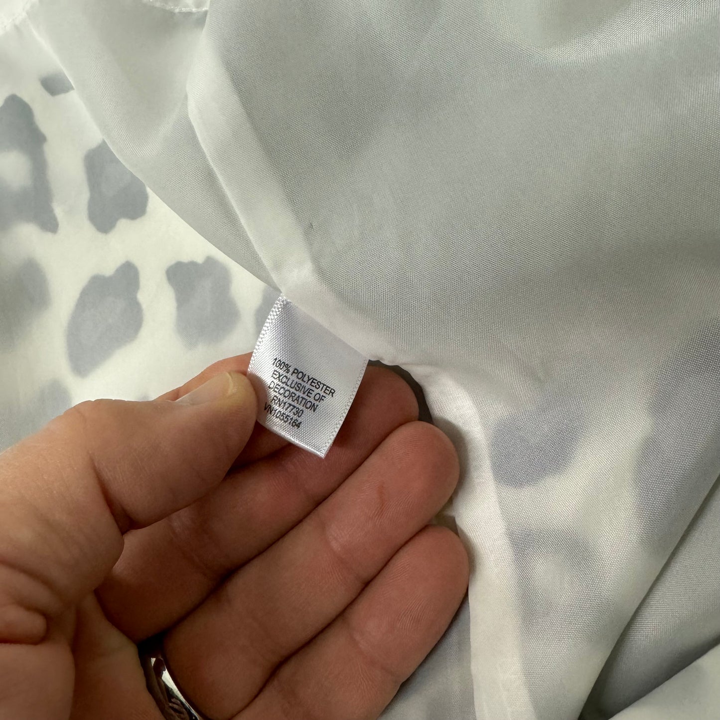 Merona | Womens Leopard Print A-Line Dress | Color: White/Black | Size: 14 | Pre-Owned